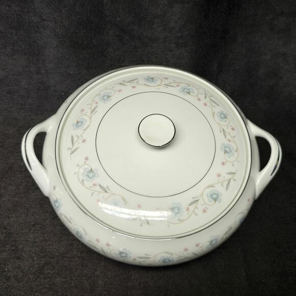 English Garden Fine China 1221 Covered Serving Soup / Vegetable Bowl & Lid - Picture 2 of 12